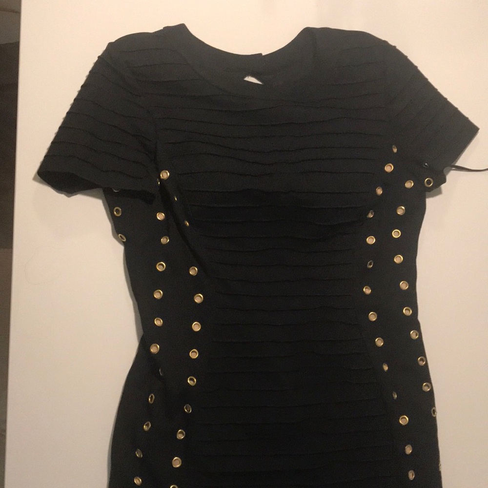 Maslavi Black Bandage Dress